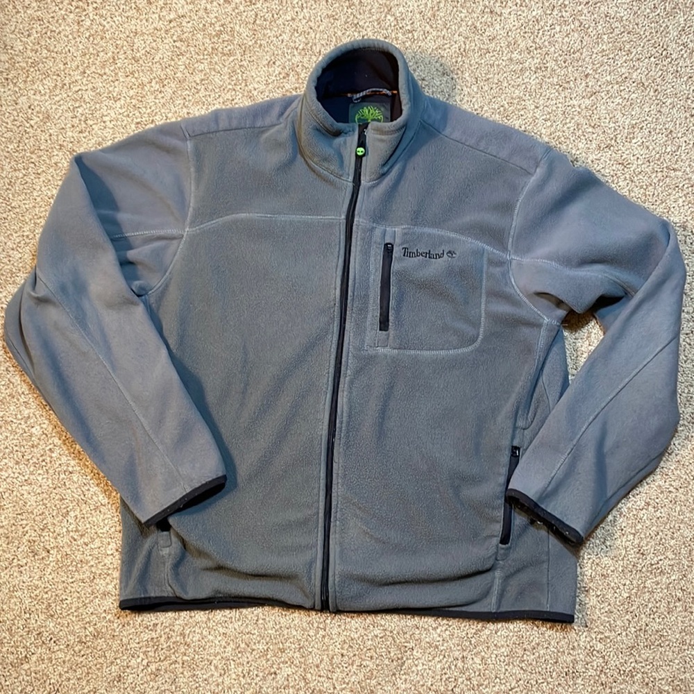 Timberland Gray Zip Up Sweater